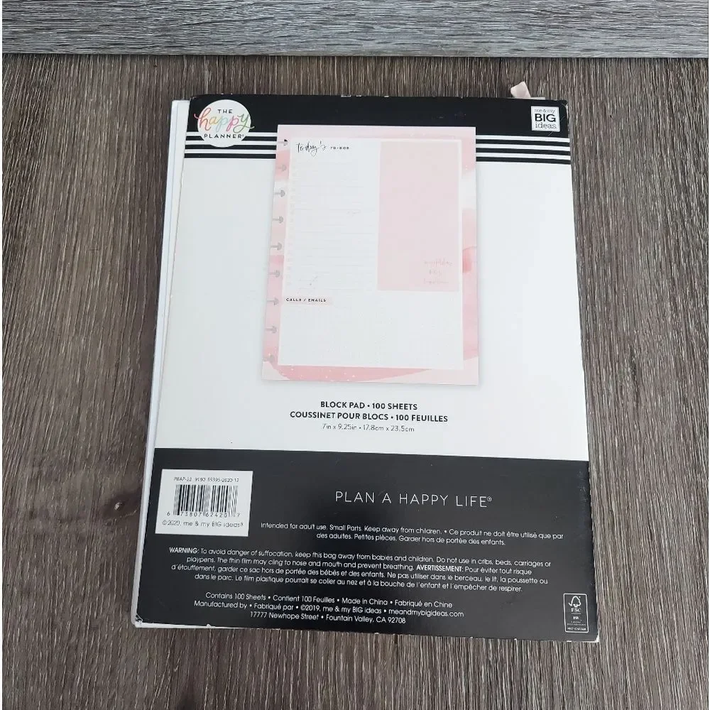 The Happy Planner Classic Block Paper Pad